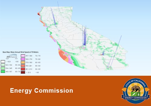 3-D Interactive Visualization of California Wind Generators